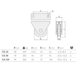 ROATA V GROOVE D80 CU SUPORT EXTERN - imagine 2