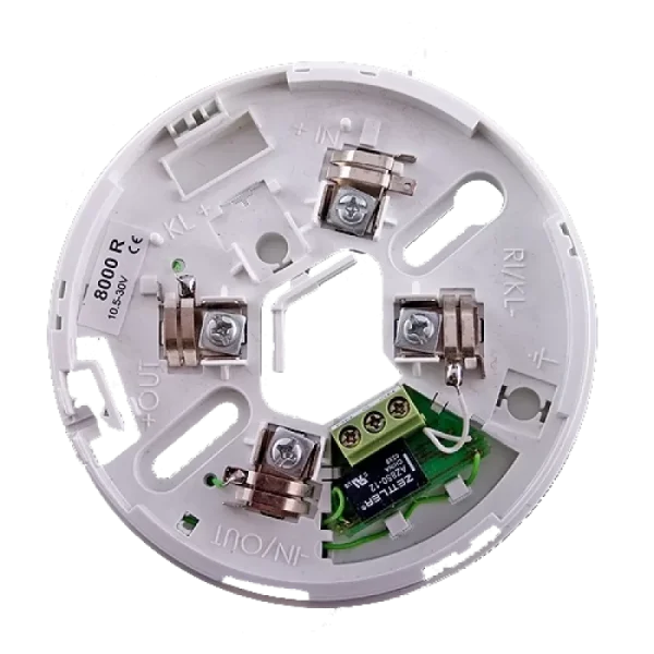 Soclu cu releu pentru detectorii conventionali din seria FD80xx - UNIPOS DB8000R