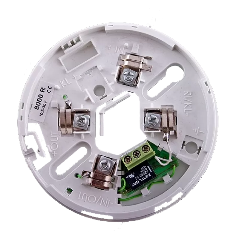 Soclu cu releu pentru detectorii conventionali din seria FD80xx - UNIPOS DB8000R