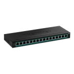 Switch 16 porturi Gigabit PoE/PoE+ 123W - TRENDnet TPE-TG160H