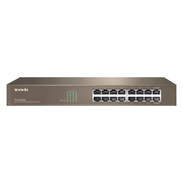 Switch 16 porturi Gigabit rackmount 1U - TENDA TND-TEG1016D