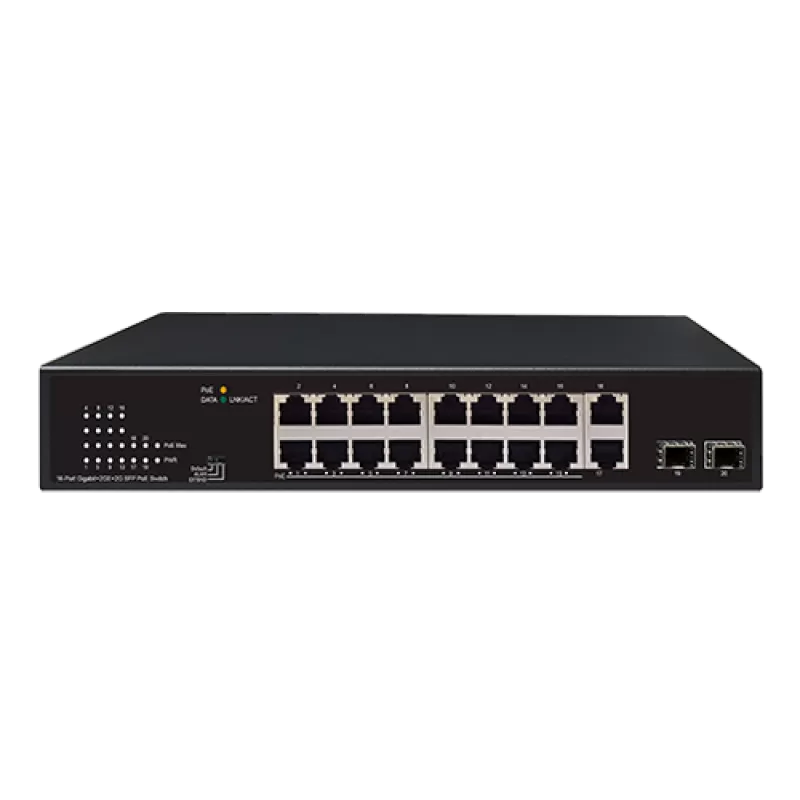 Switch 16xRJ45 POE