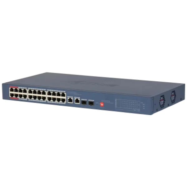 Switch 24 porturi PoE cloud management Dahua