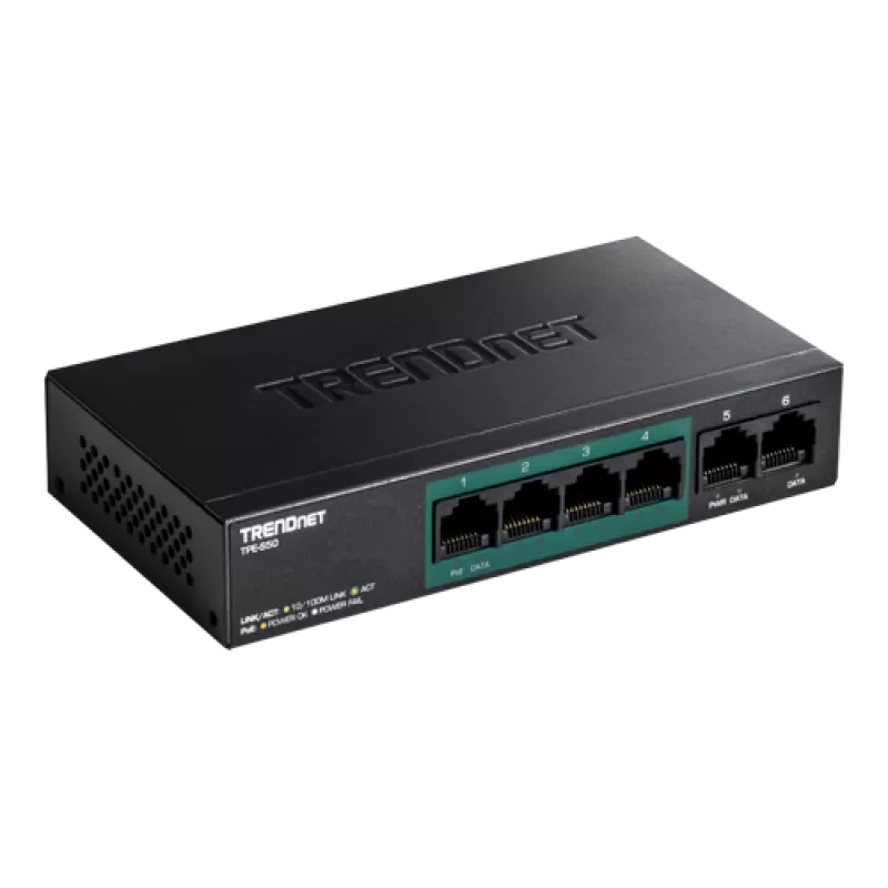 Switch 4 porturi PoE+