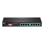 Switch 8 porturi Gigabit Long Range 200m PoE+ - TRENDnet TPE-LG80 - imagine 2