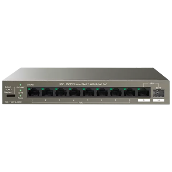 Switch 8 porturi Gigabit PoE