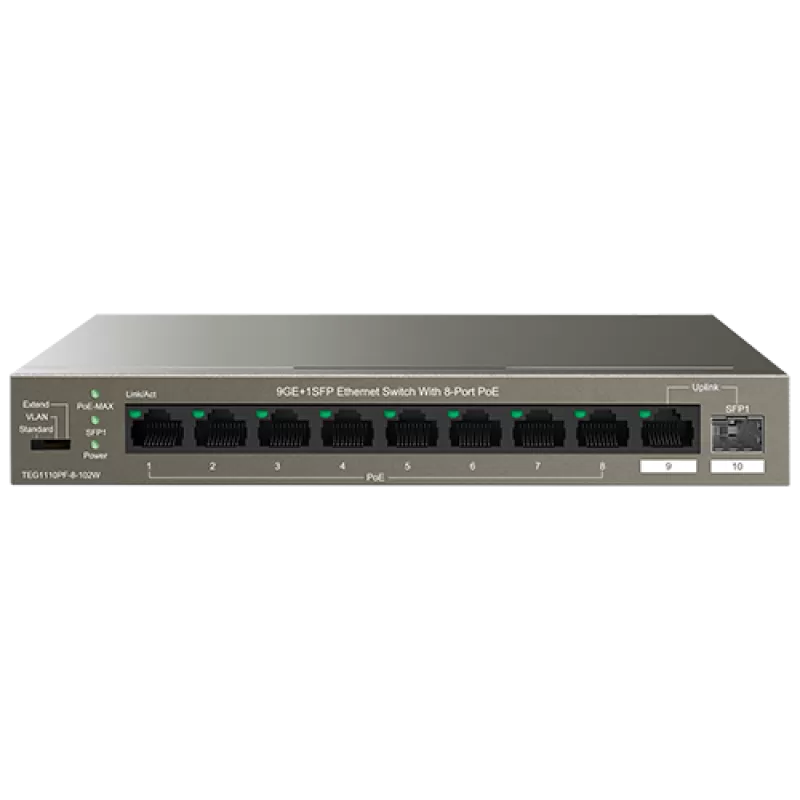 Switch 8 porturi Gigabit PoE