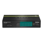 Switch 8 porturi Gigabit PoE/PoE+ 123W - TRENDnet TPE-TG80G - imagine 2