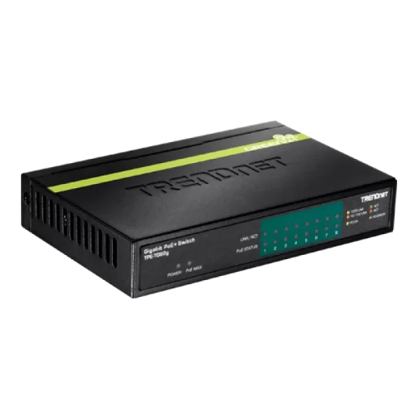 Switch 8 porturi Gigabit PoE/PoE+ 61W - TRENDnet TPE-TG82G