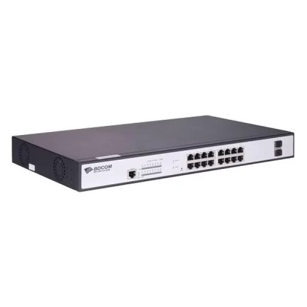 Switch BDCOM S2518PB PoE Full Gigabit 16 porturi