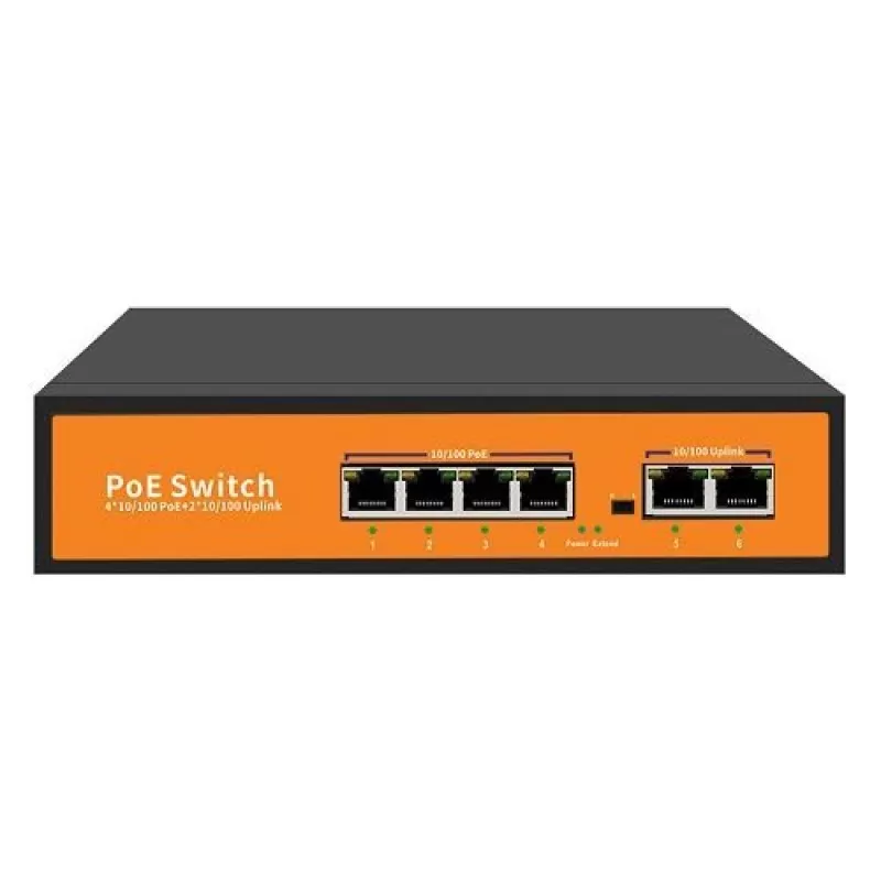 Switch BestNPS NPS04F2FBE PoE 4+2 porturi 10/100