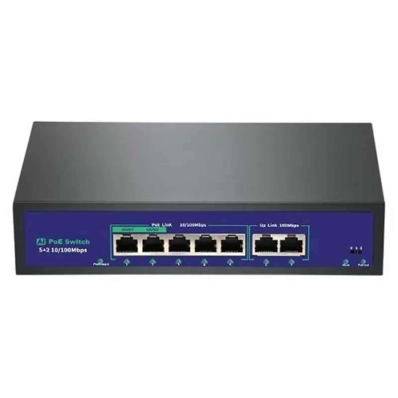 Switch BestNPS NPS0520FBL-A PoE 5+2 porturi