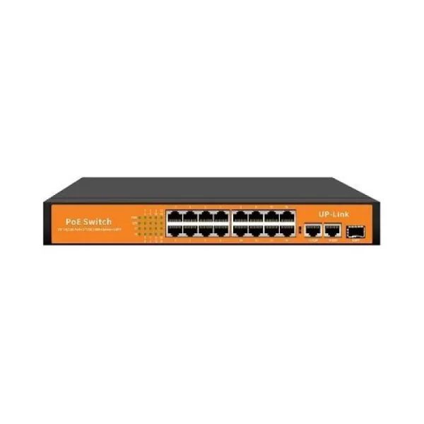 Switch BestNPS NPS16F2G1G PoE 16x10/100 + 2x100/1000Mbps + 1xSFP