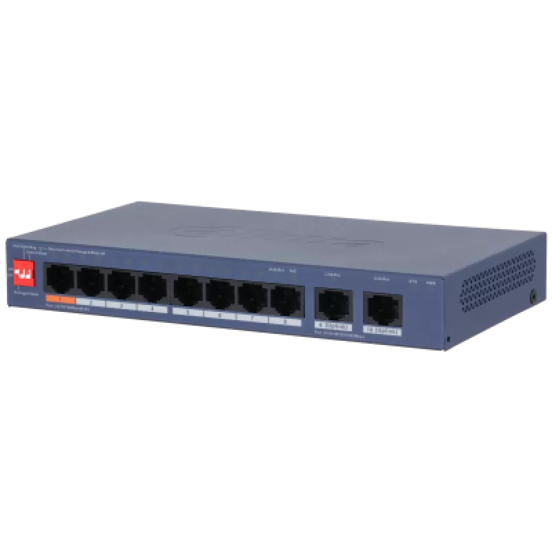 SWITCH Dahua 8 × porturi RJ45 10/100 Mbps PoE
