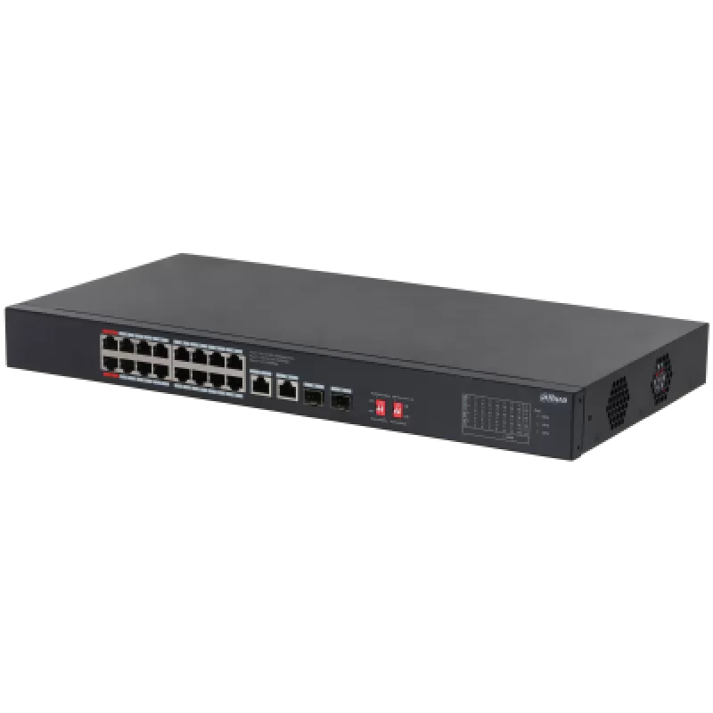 Switch Dahua cu 20 porturi 16x  PoE
