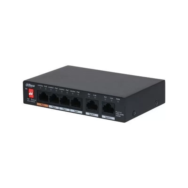 Switch Dahua PFS3006-4GT-60-V2 PoE 4+2 porturi Gigabit