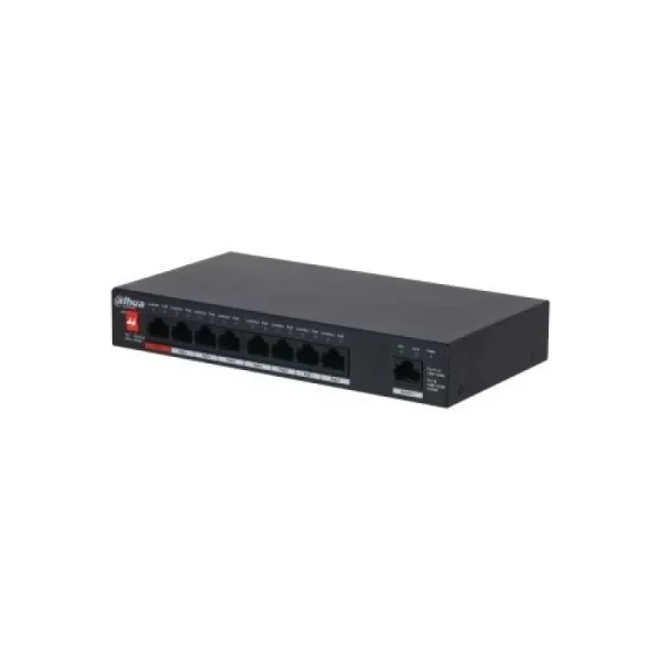 Switch Dahua PFS3009-8ET1GT-96-V2 PoE 8 porturi + 1 port Gigabit