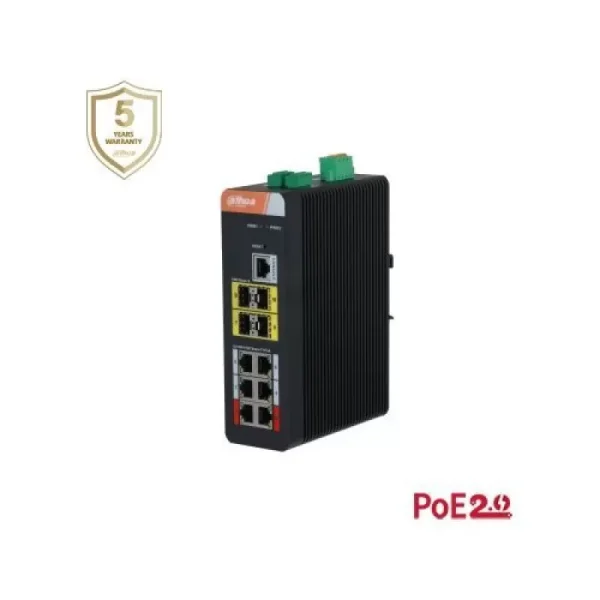 Switch Dahua PFS4410-6GT-DP-V2 Switch 10-Port Gigabit Industrial 6-Port Gigabit PoE