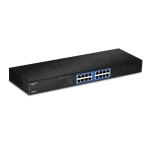Switch GREENnet rack mount 16 porturi Gigabit - TRENDnet TEG-S16G