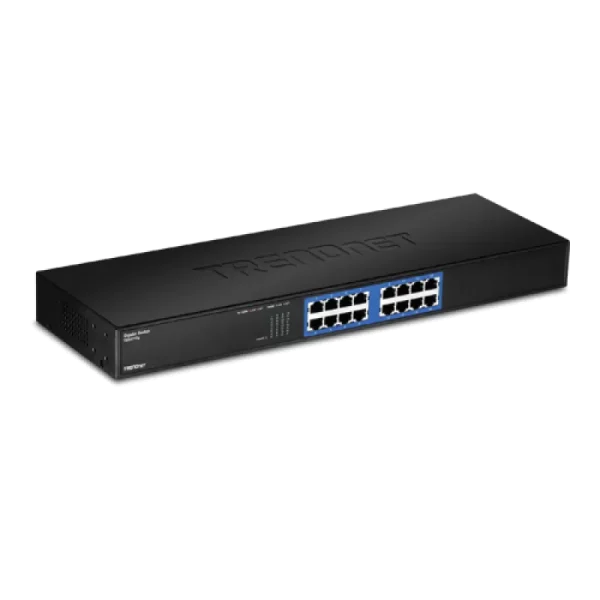Switch GREENnet rack mount 16 porturi Gigabit - TRENDnet TEG-S16G