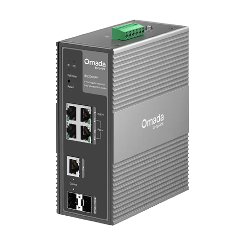 Switch industrial 4 x RJ45 1G PoE+/PoE++
