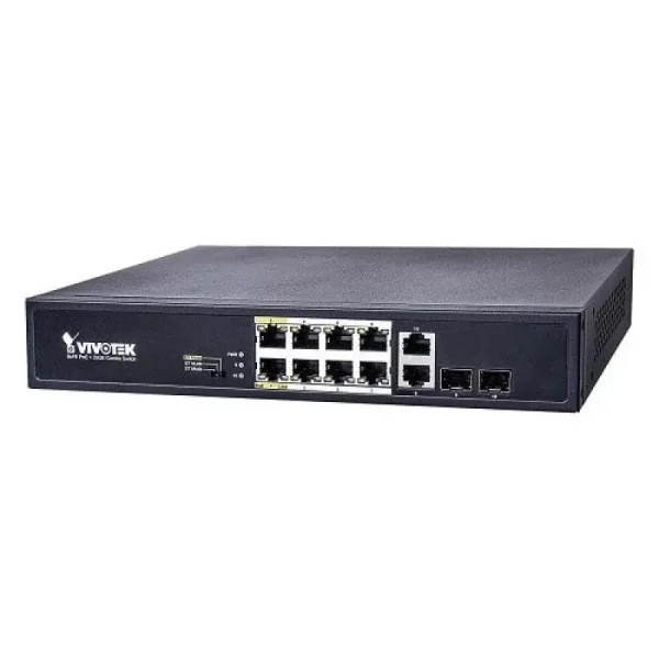 Switch Vivotek AW-FGT-100D-120 Unmanaged Switch 8xFE PoE + 2xGE Combo