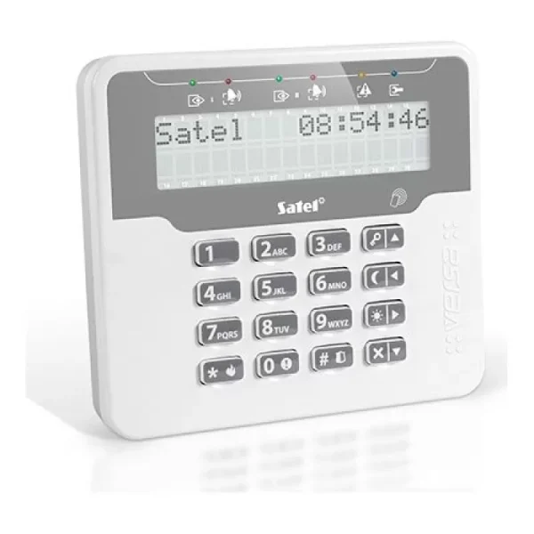 Tastatura alarma Satel VERSA-LCDR-WH