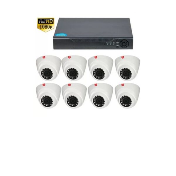 Kit supraveghere Guard View Supraveghere interior, 2MP 1080P,  cu  8 camere dome