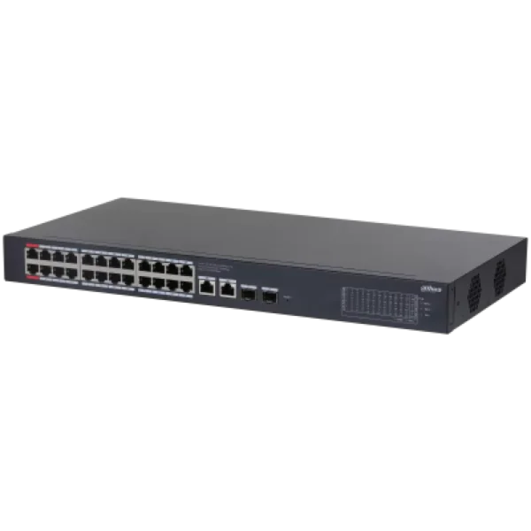 Switch PoE Dahua 28 porturi: 24 x RJ-45 10/100/1000 Mbps